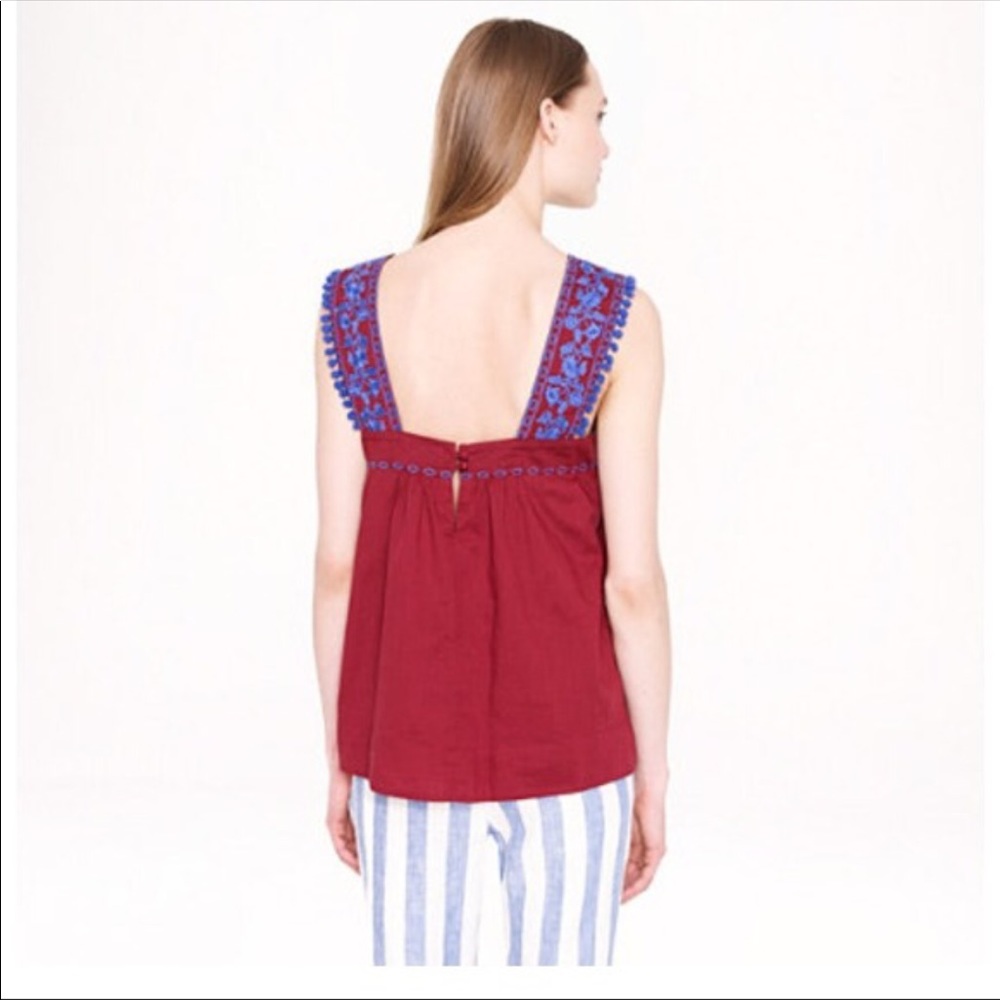 NWT J. Crew Pompom Top - Picture 3 of 5